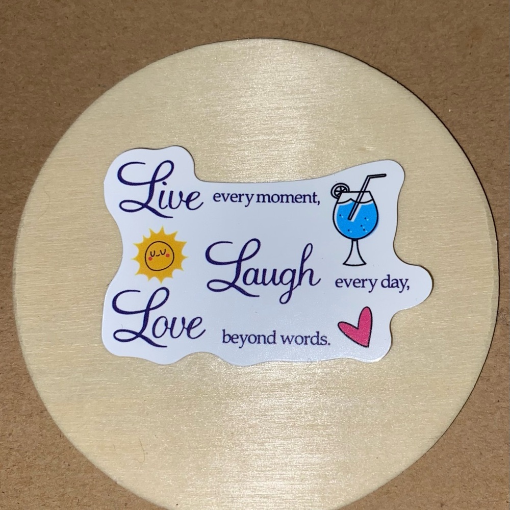 π20/$12π Live Laugh Love Sticker
